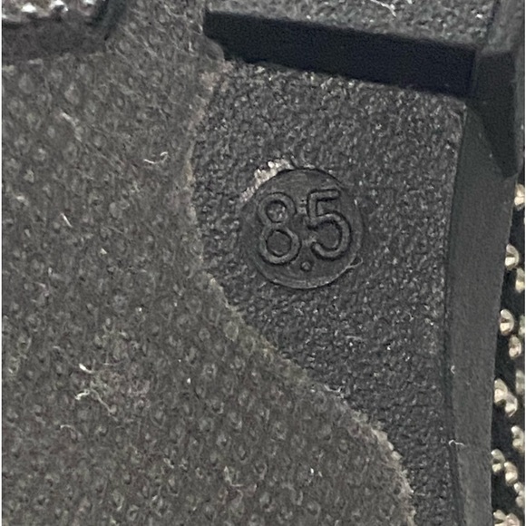 Forever Black Rhinestone Knit Combat Boot - Picture 13 of 13